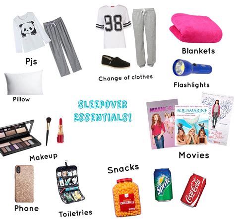 sleepover ideas for teens|sleepover checklist for teens.